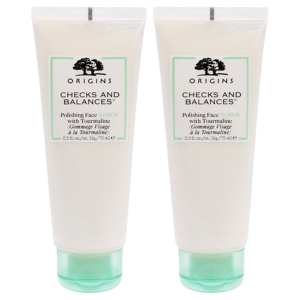 Origins Checks and Balances Face Scrub by Origins for Unisex - 2.5 oz Scrub - Pack of 2