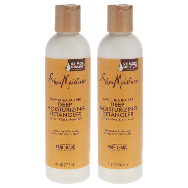 Shea Moisture Raw Shea Butter Deep-Moisturizing Detangler by Shea Moisture for Unisex - 8 oz Detangler - Pack of 2