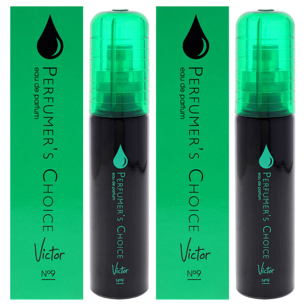 Perfumers Choice - No 9 Victor by Milton Lloyd for Men - 1.7 oz EDP Spray - Pack of 2