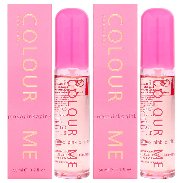 Colour Me Pink by Milton Lloyd for Women - 1.7 oz EDP Spray - Pack of 2