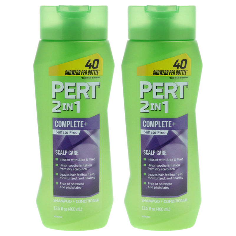 2 in 1 Complete Plus Scalp Care Shampoo and Conditioner by Pert for Unisex - 13.5 oz Shampoo and Conditioner - Pack 2