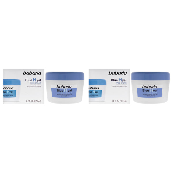 Babaria Blue Hyal Face Cream by Babaria for Unisex - 4.2 oz Cream - Pack of 2