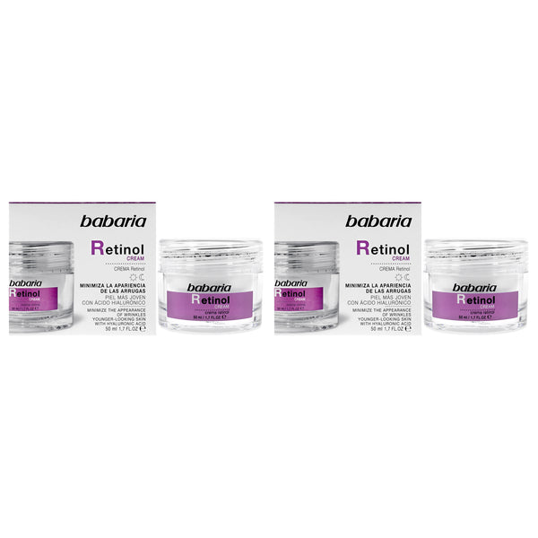 Babaria Retinol Face Rejuvenator Cream by Babaria for Women - 1.7 oz Cream - Pack of 2