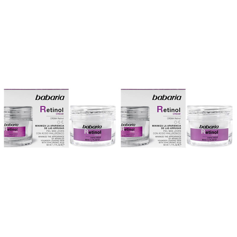 Babaria Retinol Face Rejuvenator Cream by Babaria for Women - 1.7 oz Cream - Pack of 2