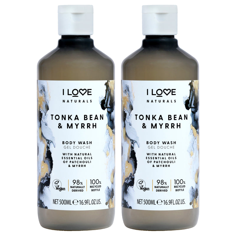 I Love Cosmetics Tonka Bean and Myrrh Body Wash by I Love Cosmetics for Women - 16.9 oz Body Wash - Pack of 2