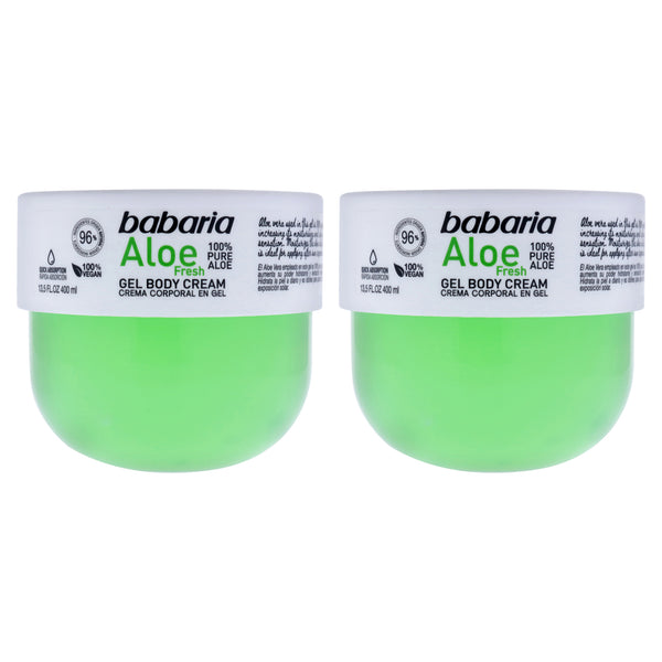 Babaria Aloe Fresh Gel Body Cream by Babaria for Unisex - 13.5 oz Body Cream - Pack of 2