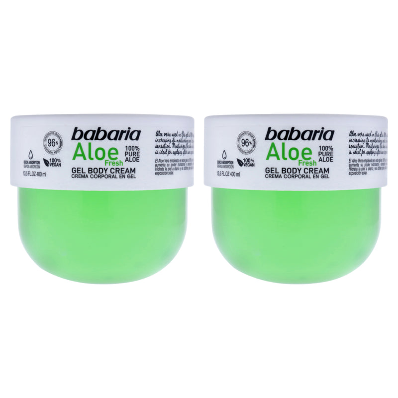 Babaria Aloe Fresh Gel Body Cream by Babaria for Unisex - 13.5 oz Body Cream - Pack of 2