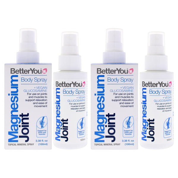 BetterYou Magnesium Joint Body Spray by BetterYou for Unisex - 3.38 oz Body Spray - Pack of 2