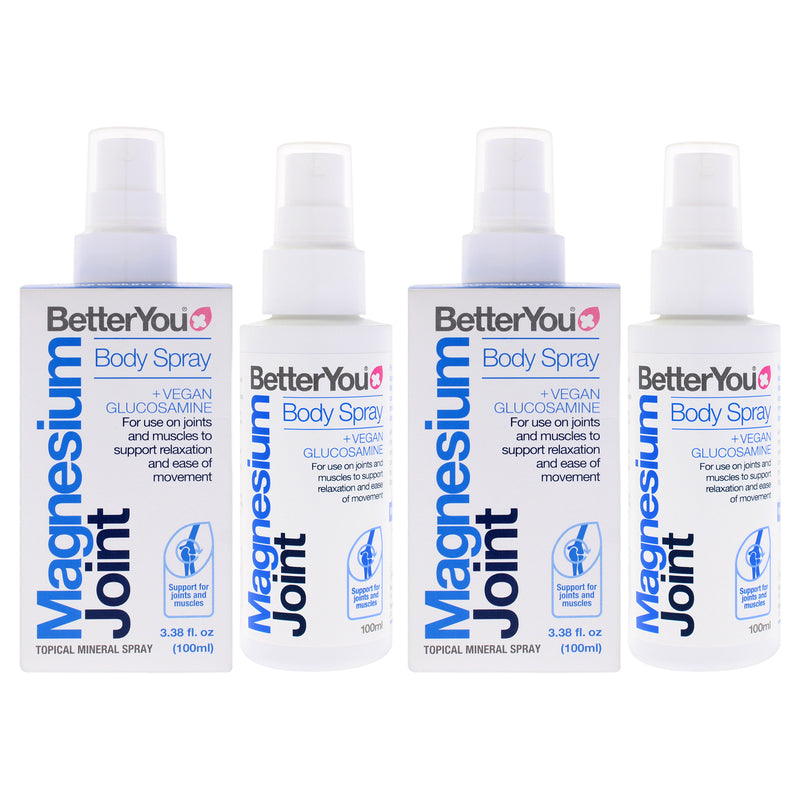 BetterYou Magnesium Joint Body Spray by BetterYou for Unisex - 3.38 oz Body Spray - Pack of 2