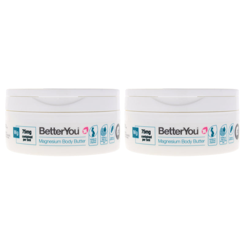 BetterYou Magnesium Body Butter by BetterYou of Unisex - 6.76 oz Body Butter - Pack of 2