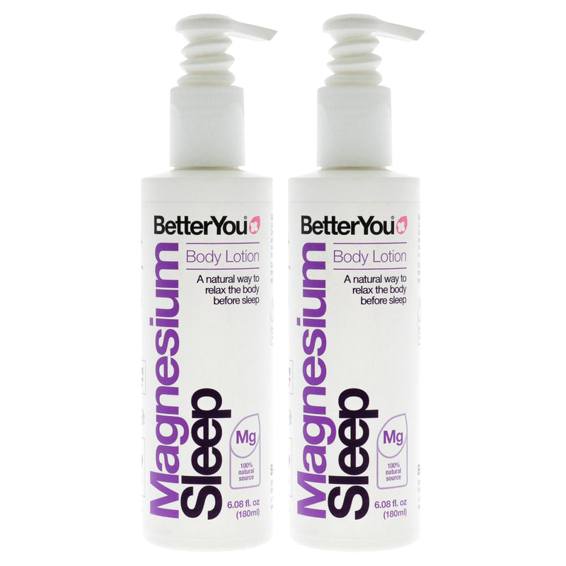 BetterYou Magnesium Sleep Body Lotion by BetterYou for Unisex - 6.08 oz Body Lotion - Pack of 2