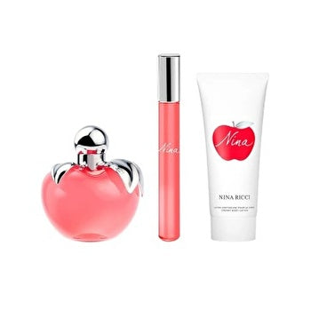 Nina Ricci Nina Woman Set Eau De Toilette & Eau De Toilette Rollerball 10ml & Bl 75ml 80ml