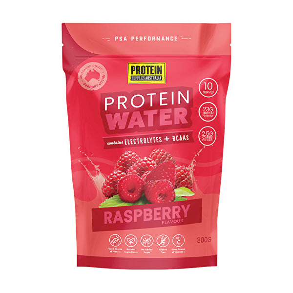 Protein Supplies Australia Protein Water Raspberry 300g