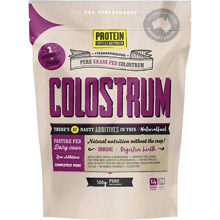 Protein Supplies Australia Colostrum (Grass Fed) Pure - 20% Immunoglobulin (IgG) 500g