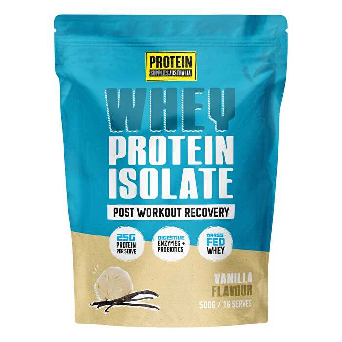Protein Supplies Australia WPI Whey Protein Isolate Vanilla 500g