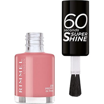 Rimmel London 60 Seconds Super Shine 235 Preppy In Pink Nail Polish 8ml