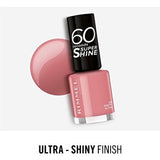 Rimmel London 60 Seconds Super Shine 235 Preppy In Pink Nail Polish 8ml