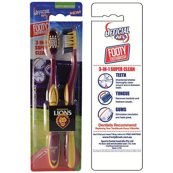 Afl Toothbrush Fremantle 2 Pack